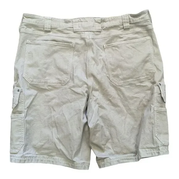 Duluth Trading Shorts Men’s 42 Flex Fire Hose 11” Inseam Cargo Brown Stretch 454 - Picture 8 of 9